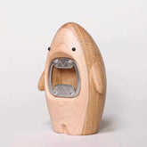 Walnut Shark Bottle Opener Creative Design